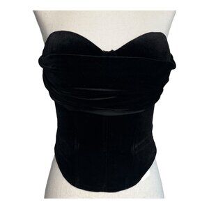 JLUXLABEL Dream Maker Velour Bustier Corset Top